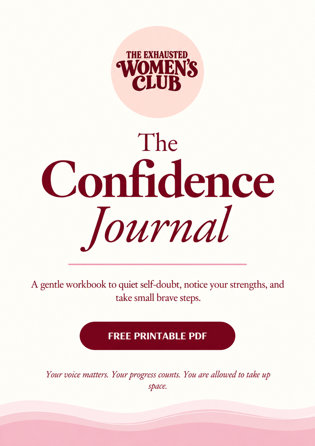 The Confidence Journal | Free Printable PDF